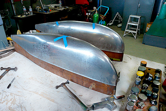 Making an aluminum airplane wing tip
