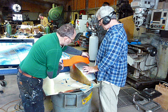 San Antonio, Texas making parts Metalworking Workshop Class with Kent White